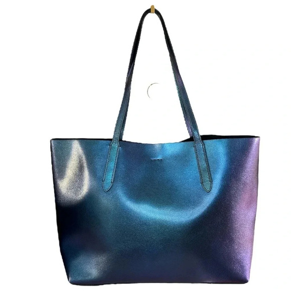 Coach Metallic Hologram Avenue Tote F37871 | Iridescent Leather Bag Large - Picture 6 of 16
